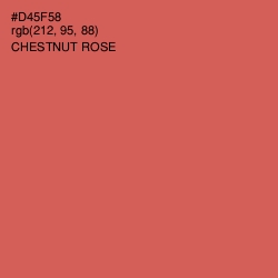#D45F58 - Chestnut Rose Color Image